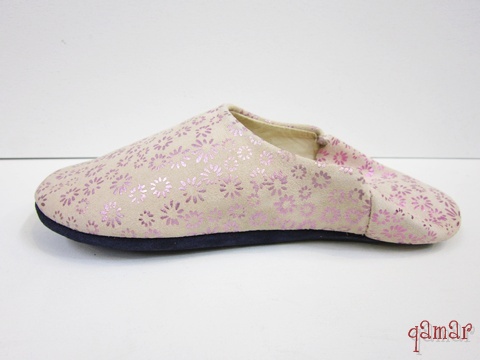 フラワープリントバブーシュ