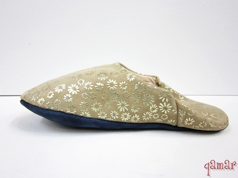 フラワープリントバブーシュ