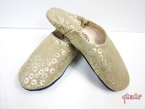 フラワープリントバブーシュ