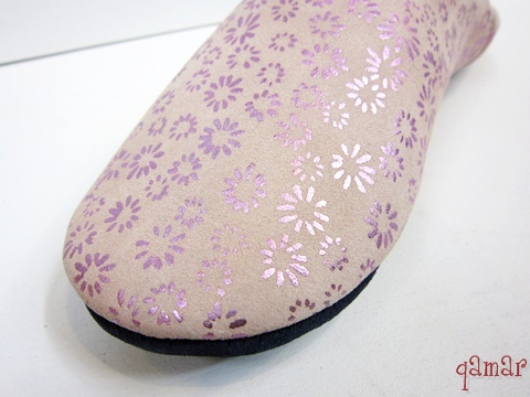 フラワープリントバブーシュ