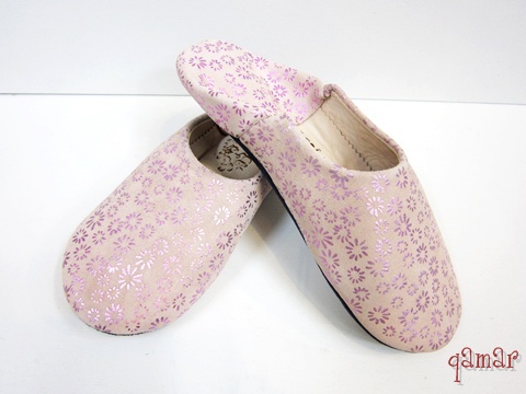 フラワープリントバブーシュ