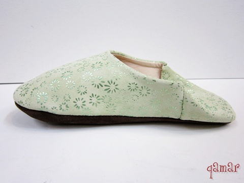 フラワープリントバブーシュ