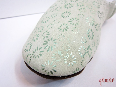 フラワープリントバブーシュ